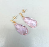 Swarovski Pink Crystal Post Earrings