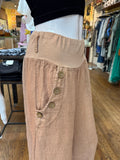Linen Button Pocket Pants (color options)