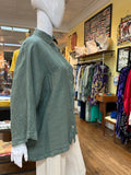 Linen Oversized Button Down Top (color options)