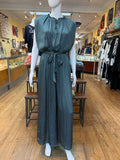 Green Satin Jumpsuit