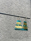 OOAK Patina Trapezoid Earrings (multiple options)