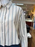 Striped Button Front Shirt