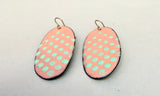 Enamel Oval Earrings