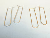 U Shaped Hoop Earrings (metal options)