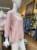 The Linen Button Hem Top (color options)