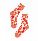 Strawberry Daisy Sheer Socks