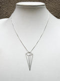 Tall Pyramid Necklace (metal options)