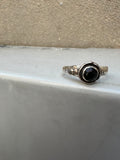 Black Onyx Faceted Stone Ring