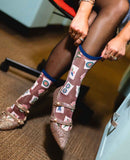 Mahjong Sheer Socks
