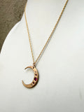 Ruby Crescent Necklace