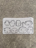 Multi Stitch Linen Zipper Pouches (multiple options)