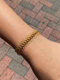 Gold Fishbone Bracelet