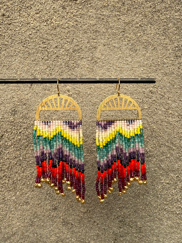 Sunlit Wave Fringe Earrings (multiple options)