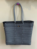 Upcycled Woven Plastic Bag with Closure