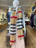 Two Tone Fringed Scarf