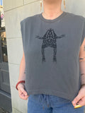 Gray Frog Muscle Tee