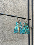 OOAK Patina Trapezoid Earrings (multiple options)