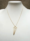 Tall Pyramid Necklace (metal options)