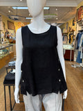 Linen Button Accent Tank (color options)