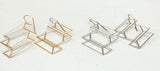 Three Planes Earrings (metal options)