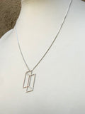 Two Planes Necklace (metal options)