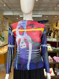 All Around Artsy LS Mesh Top #16