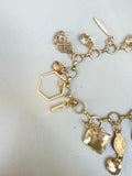 Vintage Elements Swarovski Crystal Charm Bracelet