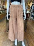 Linen Front Pocket Shirred Pants (color options)