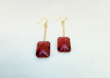 Swarovski Scarlet Crystal Dangles