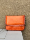 Small Handmade Leather Snap Wallet (color options)