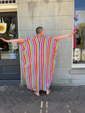 Lourdes Stripe Caftan Dress