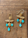 Unearthed Turquoise Chandelier Earrings