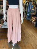Linen Faux Side Slit Pants (color options)