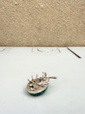 Vintage Opal Ladybug Brooch