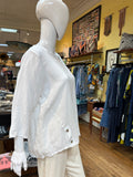 The Linen Button Hem Top (color options)