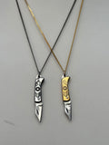 Wildflower Knife Necklace (metal options)