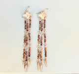 Quatrefoil Fringe Earrings