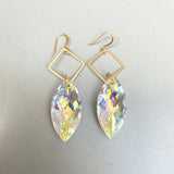 Vintage Aurora Marquise Crystal Earrings
