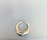 Vintage Multi Stone Inlay Ring