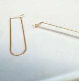U Shaped Hoop Earrings (metal options)