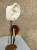 Naja Walnut 3-Layer Earrings (color options)