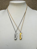 Wildflower Knife Necklace (metal options)
