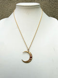 Ruby Crescent Necklace