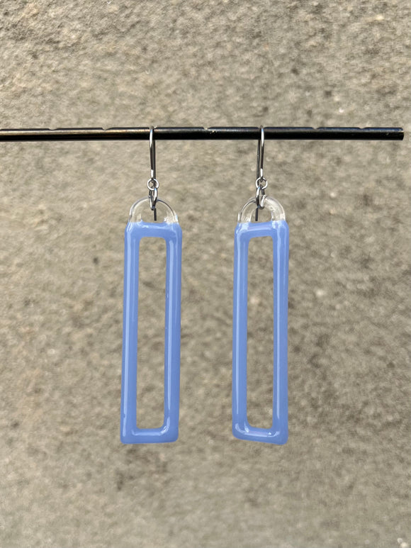 Rectangle Glass Earrings