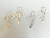 Pyramid Earrings (metal options)