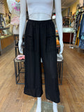 The Linen Button Hem Pants (color options)