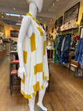 Yellow + White Solah Dress