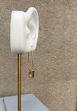 Gold Safety Pin Earrings
