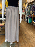 Linen Frayed Weave Maxi Skirt (color options)