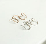 Wisp Stud Earrings (metal options)